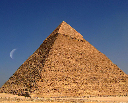 Pyramid with Moon